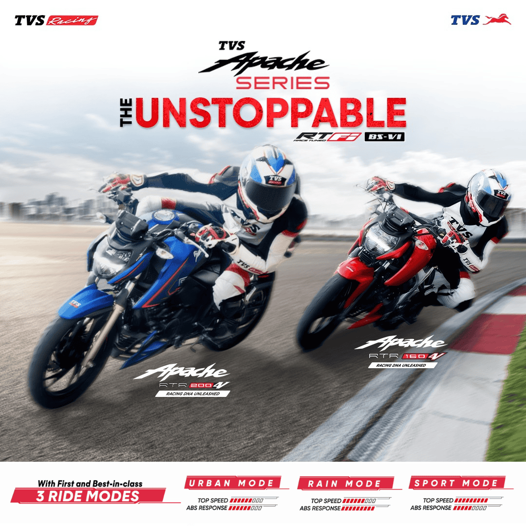 TVS Apache - The Unstoppables